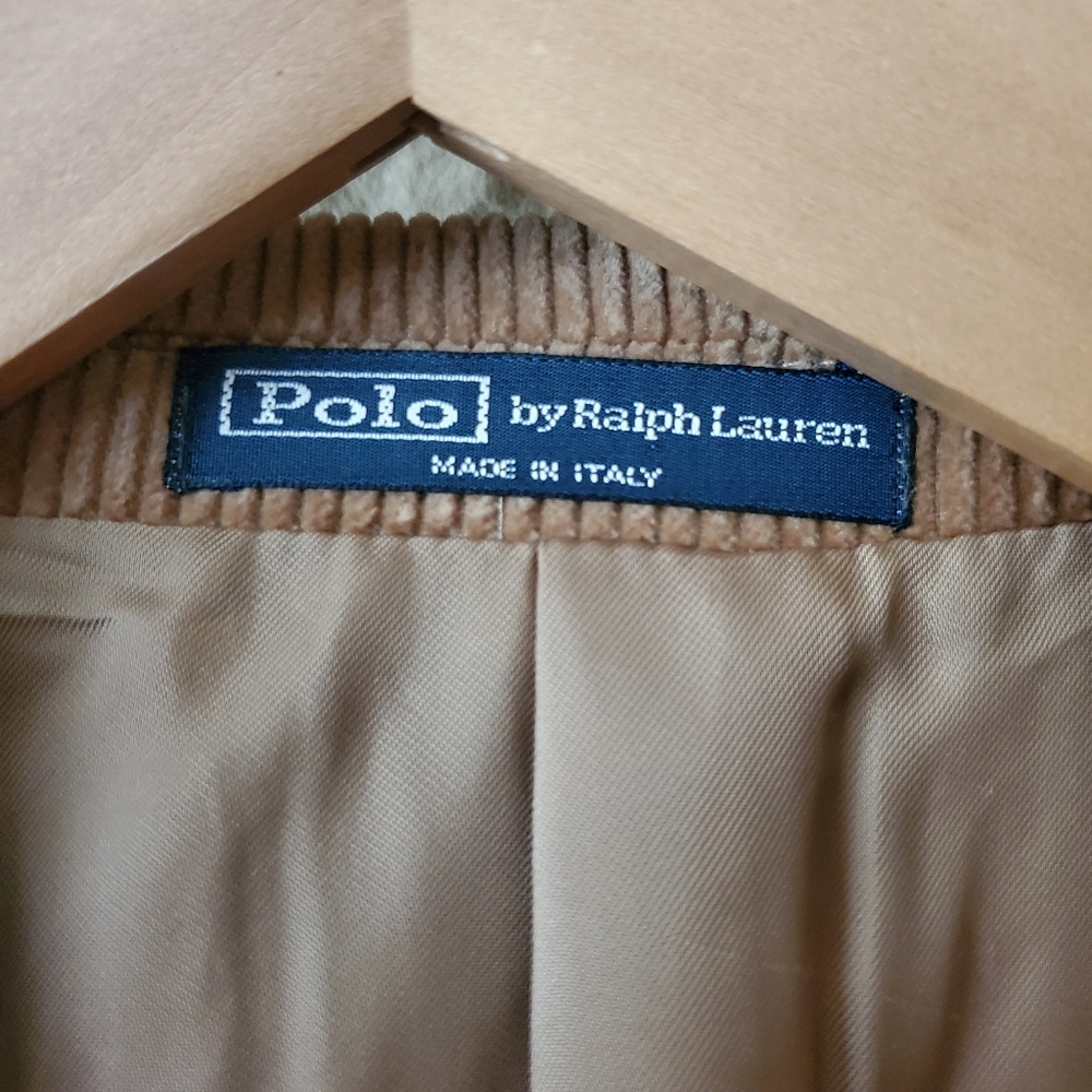 Vintage Ralph Lauren Blue Label Corduroy Blazer Coat - Picture 2 of 10